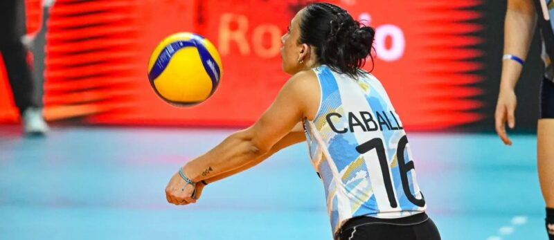 Victoria Caballero estuvo desde el vamos, en la segunda caída de Argentina en los Suramericanos