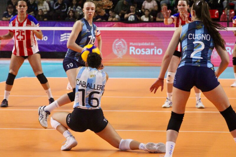 Con Victoria Caballero, debut triunfal de Argentina en los Suramericanos