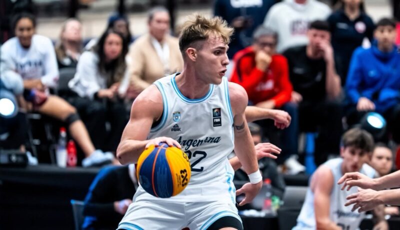 Facundo Wolinsky, de Comunicaciones, se muestra en el 3×3 argentino en Brasil
