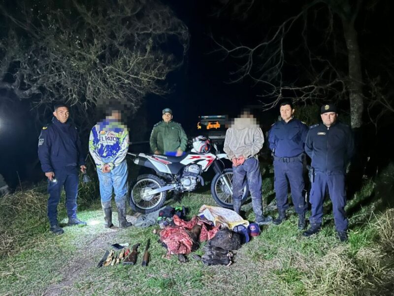 Detuvieron a dos hombres por presunto abigeato en Esquina