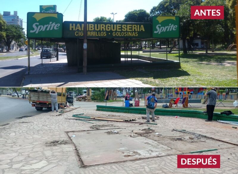 La Municipalidad recuperó un sector clave del parque Mitre
