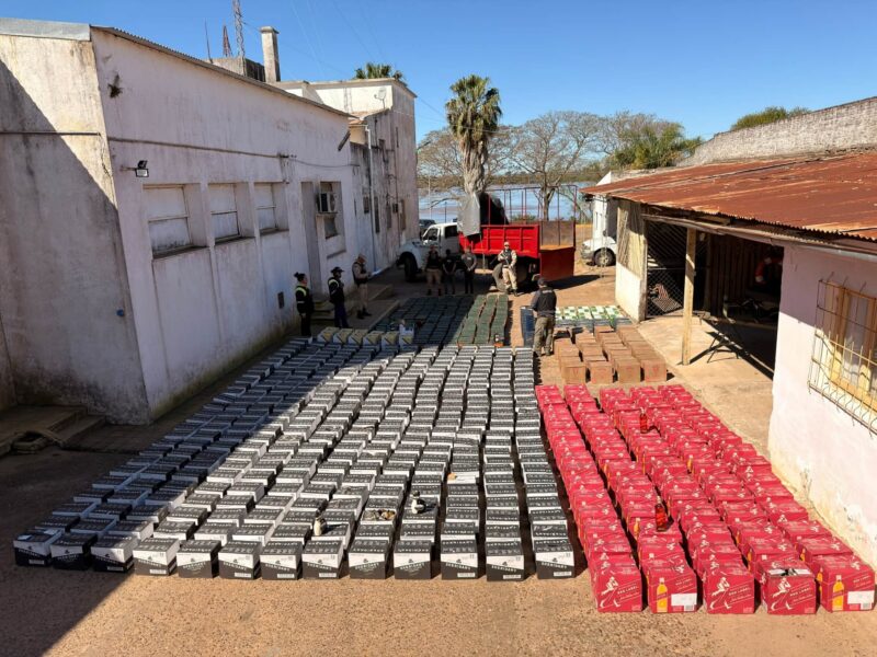 Monte Caseros: incautaron bebidas alcohólicas de alta gama por $420 millones