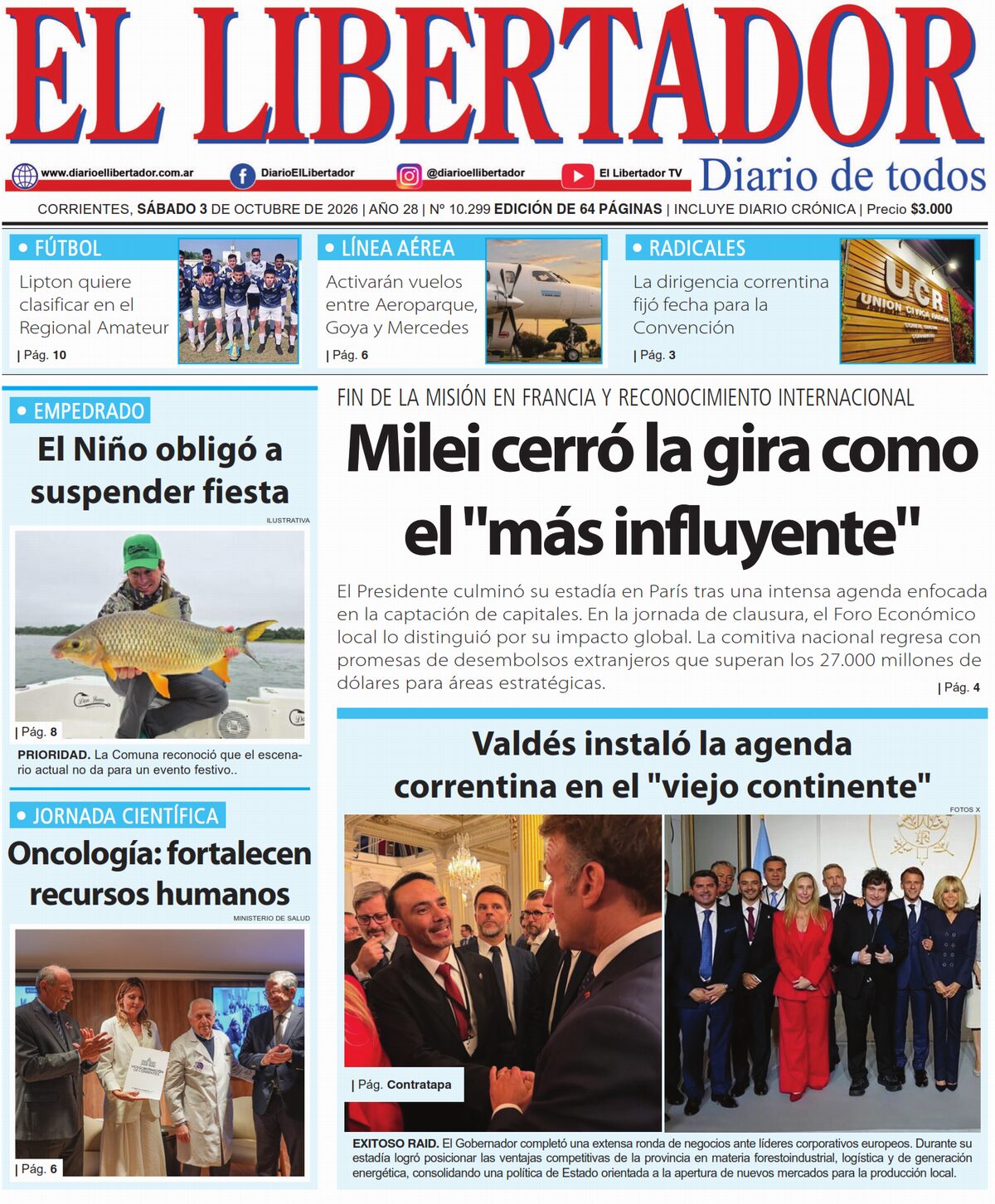 Diario Digital 3 de octubre de 2026