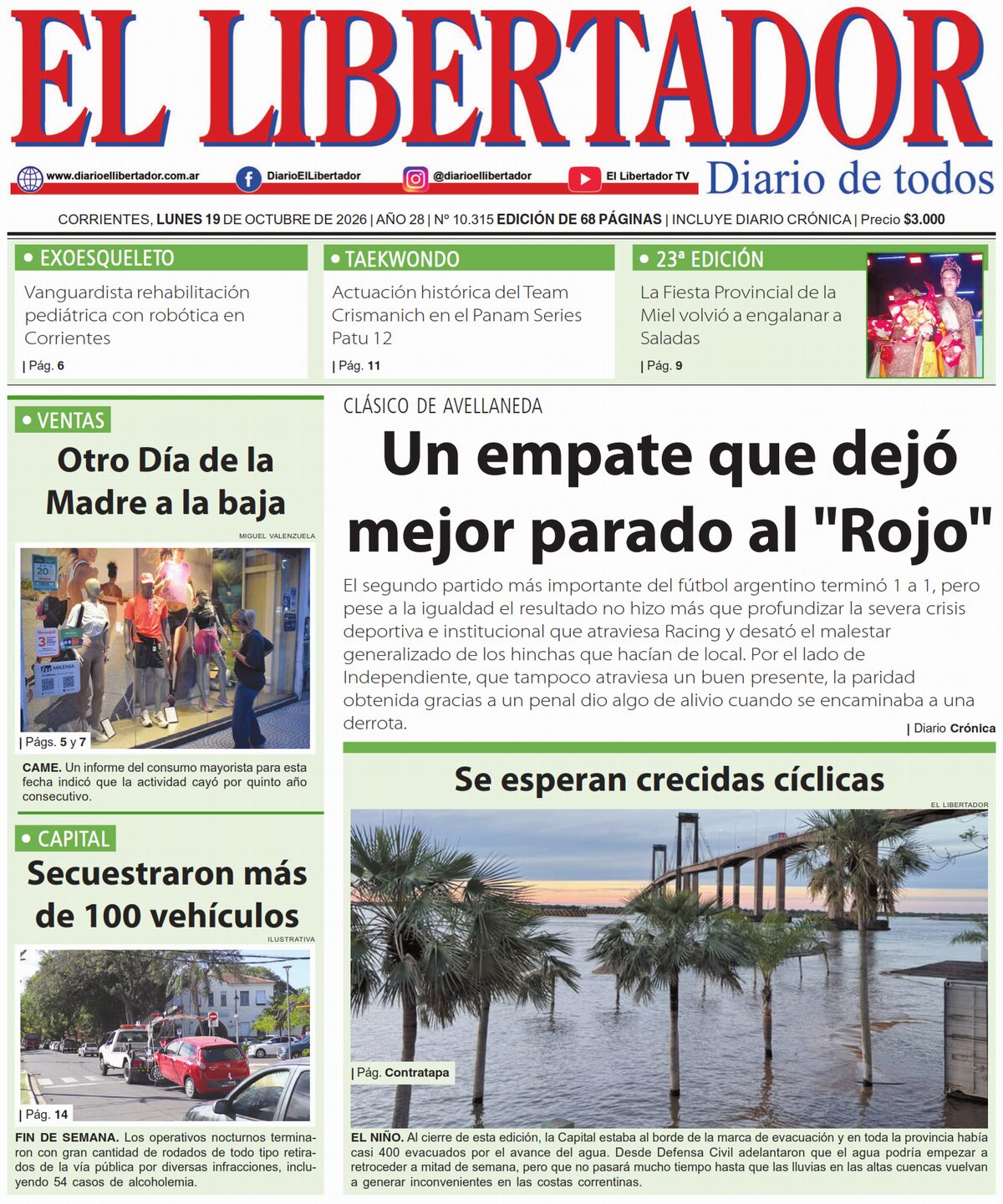 Diario Digital 19 de octubre de 2026