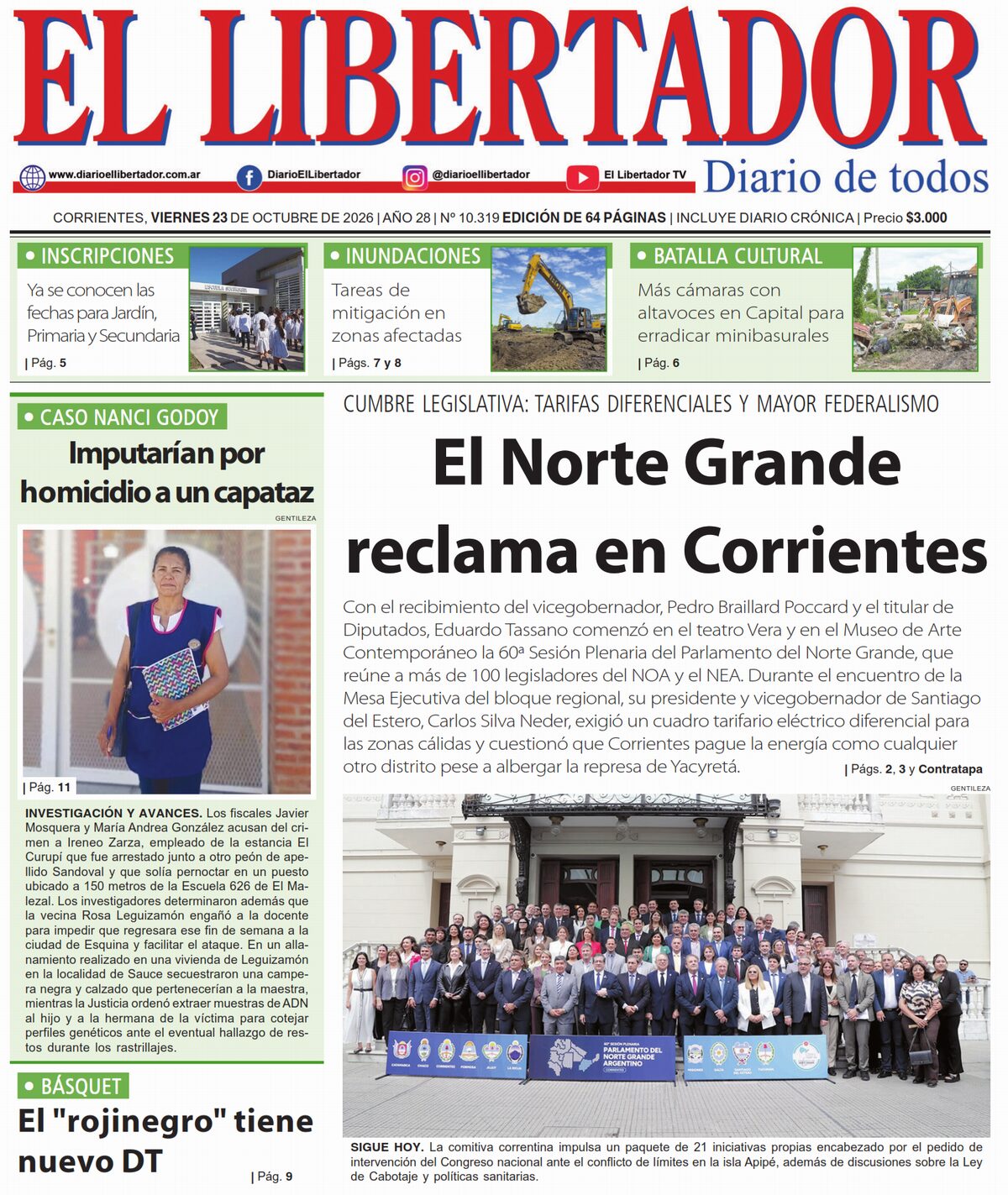 Diario Digital 23 de octubre de 2026