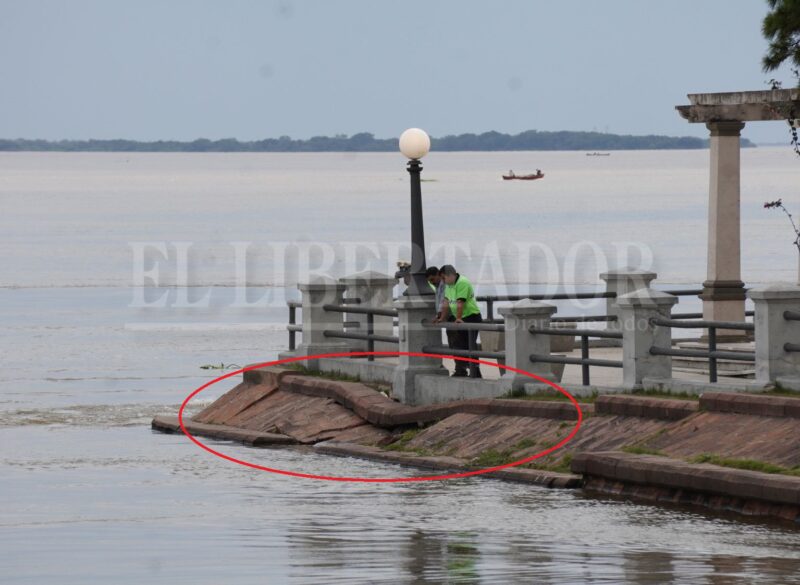 Alerta en Corrientes: se detectó un socavamiento en la Punta San Sebastián