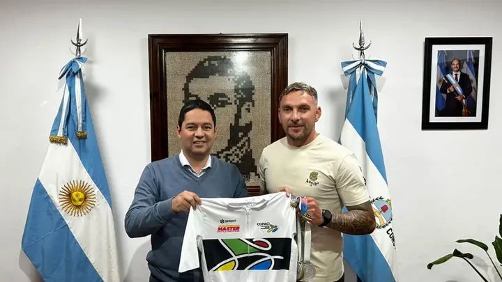 Mario Mazo compartió sus logros como campeón Panamericano de ciclismo