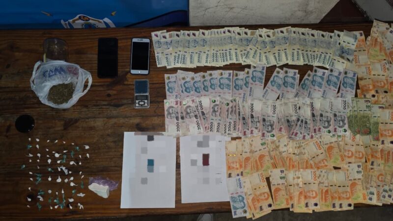 Barrio Ponce: secuestran cocaína, marihuana y $1.400.000 en un allanamiento por narcomenudeo