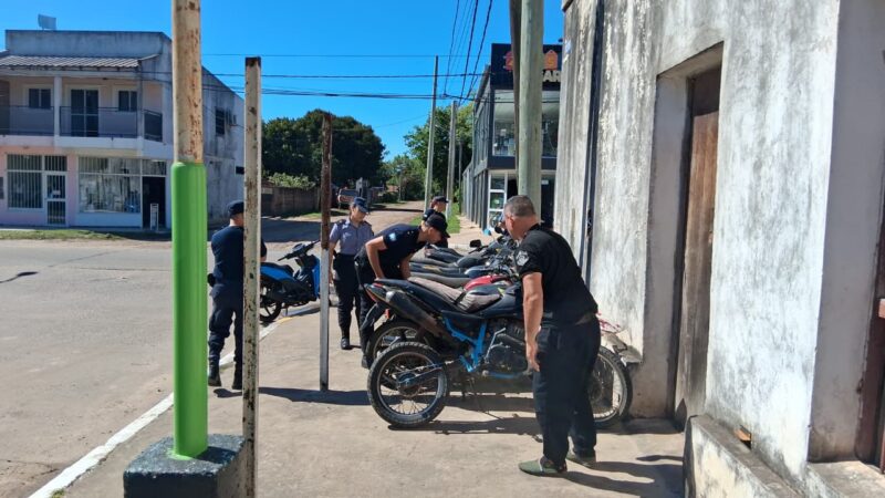 Secuestran motocicletas y motopartes tras operativos en talleres mecánicos