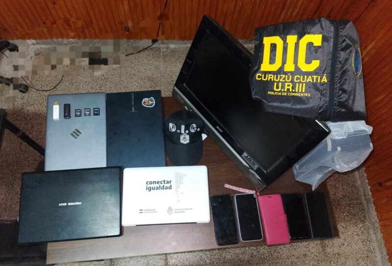 Allanamiento por pornografía infantil: secuestran celulares y computadoras