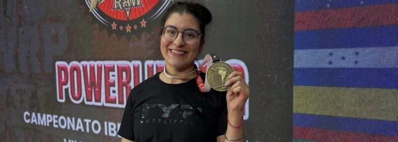 Empedradeña se consagró campeona en el Iberoamericano de Powerlifting