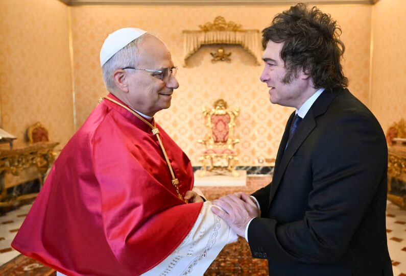 El mensaje de Milei al Papa: «Toda la Argentina lo acompaña»