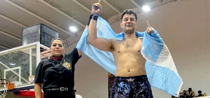 Hizo historia: Jeremías Fisch se consagró campeón mundial de Muay Thai