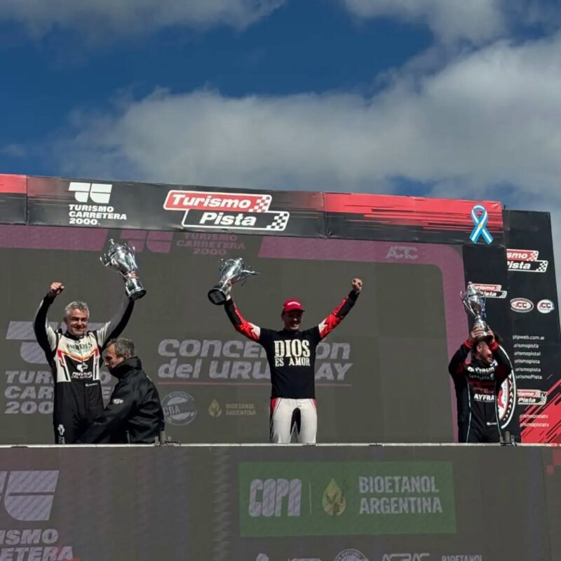 Otro podio sumó Krujoski, que está en la pelea por el título en el TurCar 2000