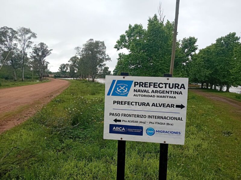 Reabren el Paso Fronterizo Internacional Alvear- Itaquí tras la bajante del río Uruguay
