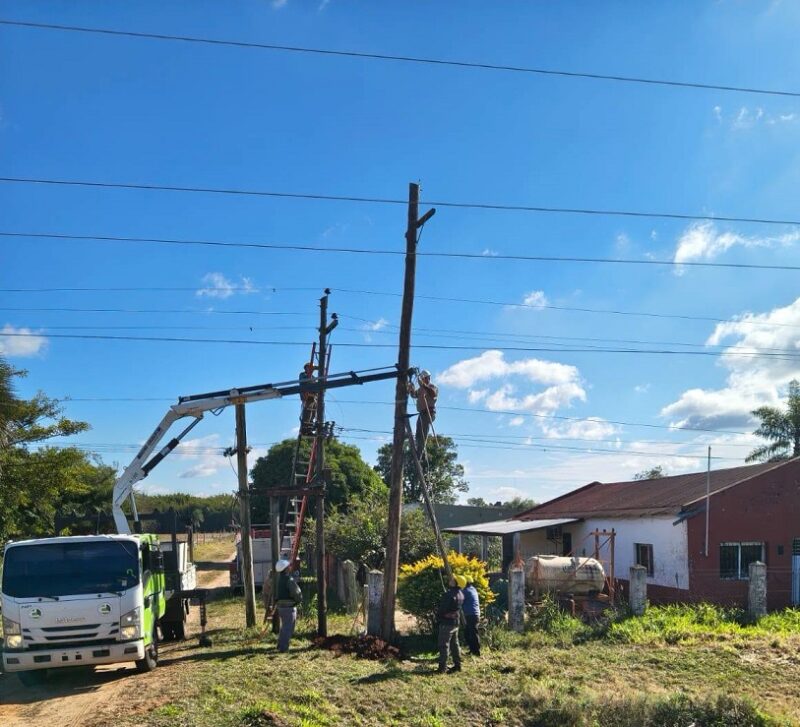Dpec: siguen los trabajos de reparación en localidades