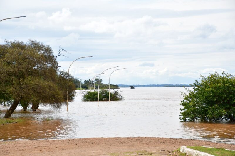 Crecida del río Uruguay: cerraron el puerto de Monte Caseros y aumentan los evacuados en Libres