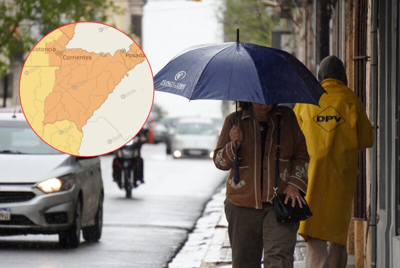 Alerta por tormentas fuertes en Corrientes: cuándo mejorará el tiempo