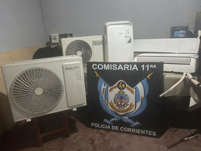 Corrientes: la Policía recuperó aires acondicionados y una bicicleta robados